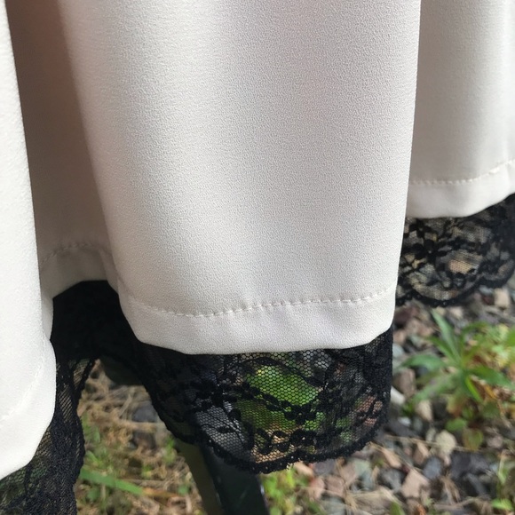 Fully lined Pink Owl Apparel dress, cream & black. Sz. M. - Picture 5 of 7